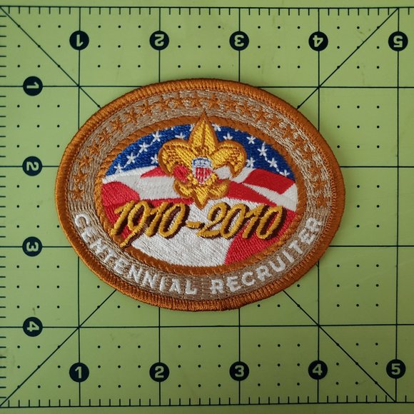 Boy Scouts of America (BSA) 1910-2010 Centennial Recruiter Commemorative Patch - Picture 3 of 5